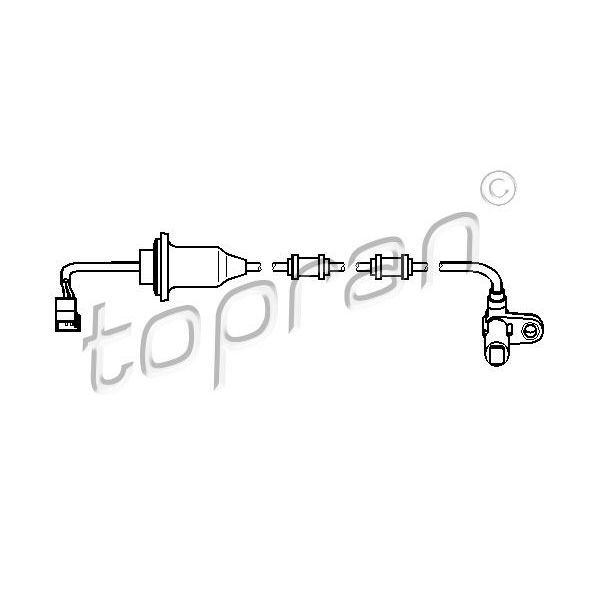 TOPRAN ABS SENSORU ARKA SAG MERCEDES S-CLASS W220 C215 (A2205400517)