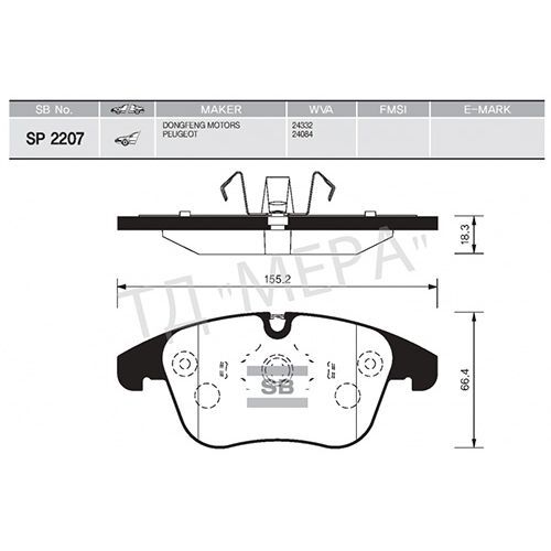 SANGSIN ÖN FREN BALATASI FİŞLİ P407 04 10 2.0 HDI P508 10 18 C5 1.6 1.8 2.0 1.6 HDI-2.0 HDI 08 16 (1610103880)