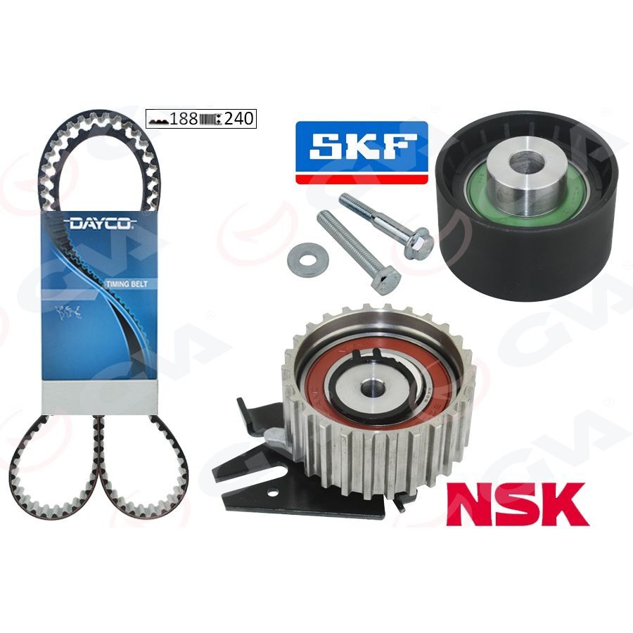 GVA EKSANTRİK GERGİ KİTİ 188 DİŞ 24 MM FIAT DOBLO 1.6D EURO 6 (73504623)