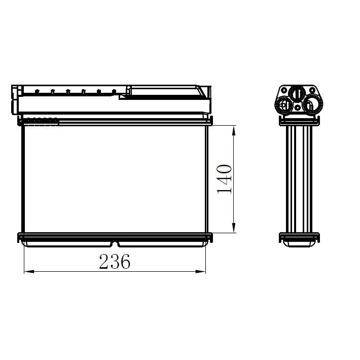 ORIS KALORIFER RADYATORU BRAZİNG BMW E39 E36 KLIMALI (64111393212)