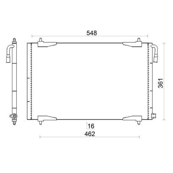 MAHLE KLİMA RADYATÖRÜ KONDANSER PEUGEOT P206 98 09 1.1-1.4-1.6-2.0-1.4HDI-1.6HDI (6455.W6)