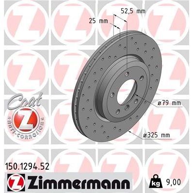 ZIMMERMANN FREN DISKI ON BMW E46 E85 E86 DELIKLI (34116864047)