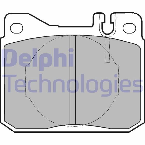 DELPHI FREN BALATASI ON MERCEDES W123 C123 W126 C126 R107 (A0014209920)