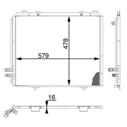 MAHLE KLIMA RADYATORU MERCEDES E-CLASS W210 96 02 (A2108300270)