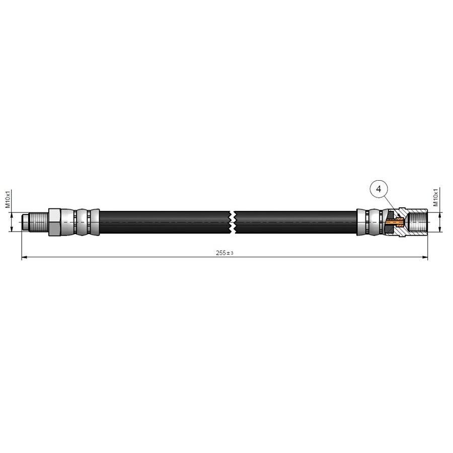 CAVO FREN HORTUMU ARKA MERCEDES W168 W169 W245 W414 (A1684280635)