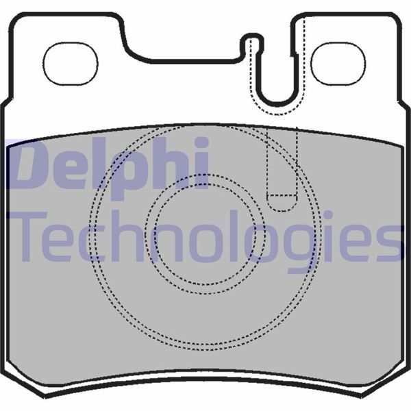 DELPHI FREN BALATASI ARKA MERCEDES W201 W202 W210 W124 R170 (A0054201720)