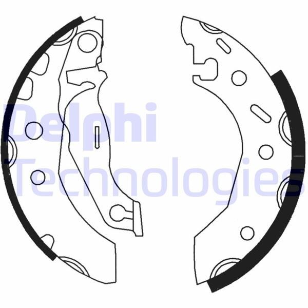 DELPHI FREN BALATASI ARKA FORD ESCORT-FİESTA 96> 180MM-DAR ABS (96FB2200AC)