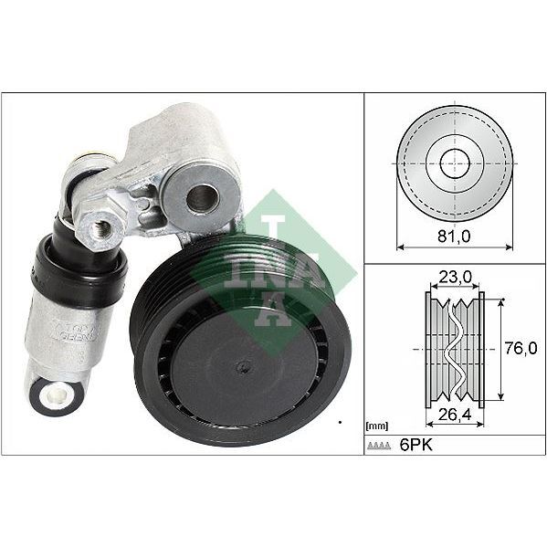 INA ALTERNATÖR GERGİ RULMANI KÜTÜKLÜ LT 2.5 TDI ANJ-AVR-AHD (074145278F)