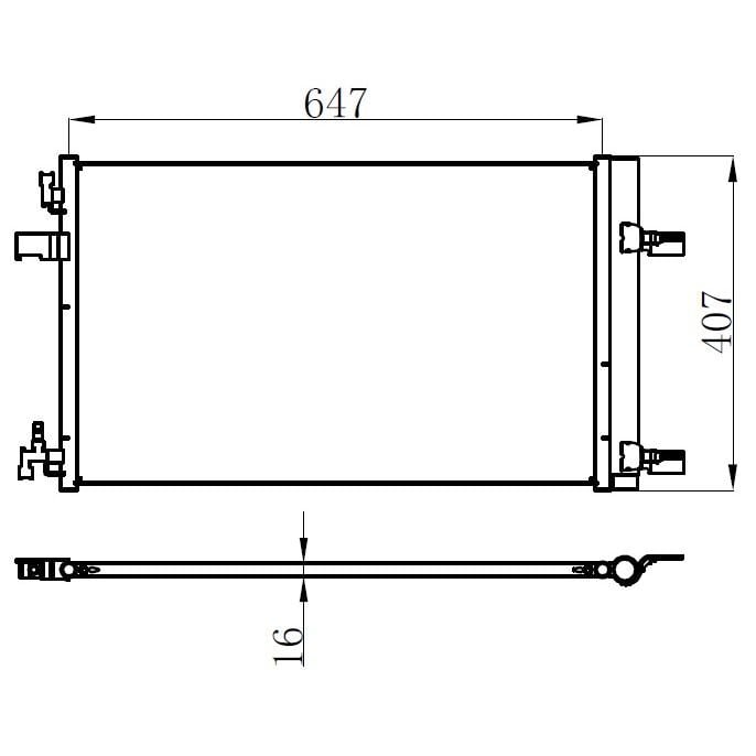 ORIS KLİMA KONDENSERİ RADYATÖRÜ - OTOMATİK ASTRA J-ZAFIRA C-CRUZE 1.4-1.6-1.7-2.0 (13267649)