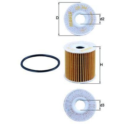 MAHLE YAG FILTRESI SMART M160 OM660 FORTWO COUPE 451 ROADSTER COUPE 452 (A1601840225)