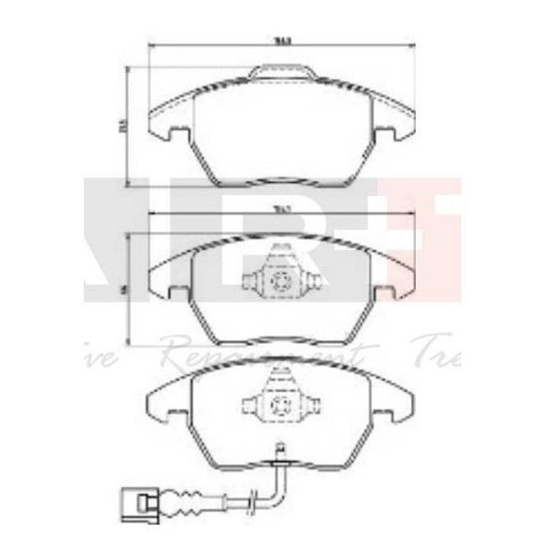 ART ÖN BALATA FİŞLİ CADDY III 04 > GOLF IV V VI 97 > JETTA PASSAT 05 > POLO 09 > OCTAVIA 04 > (1K0698151)