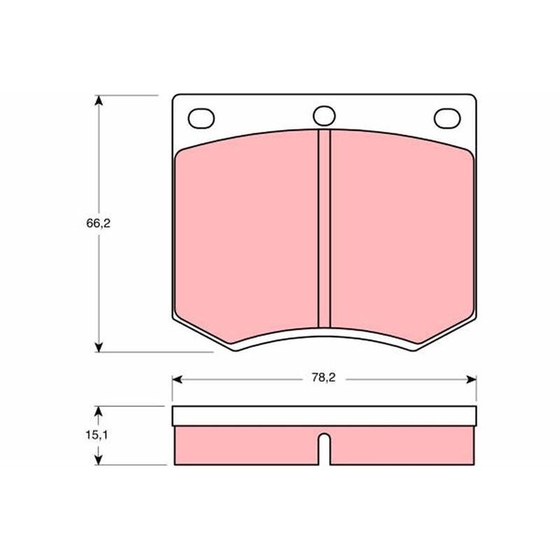 TRW ÖN BALATA ESCORT II -TAUNUS-GRANADA (79BB2K021AA)