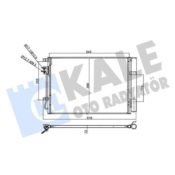 KALE RADYATOR 353130 KONDENSER HYUNDAI I20 1.2 12- AL/AL (976060U000)
