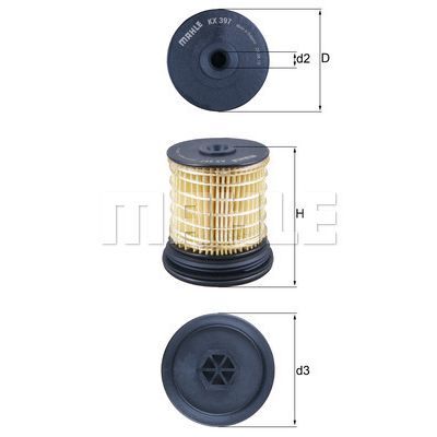 MAHLE YAKIT FİLTRESİ OPEL ANTARA 2.2 CDTİ CHEVROLET CAPTIVA C100-C140 2.2 D 10> (4818693)