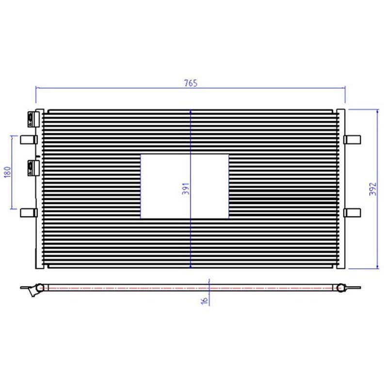 ORIS KLİMA RADYATÖRÜ FORD TRANSİT 06> V347 725X389X16 (6C1119710AC)