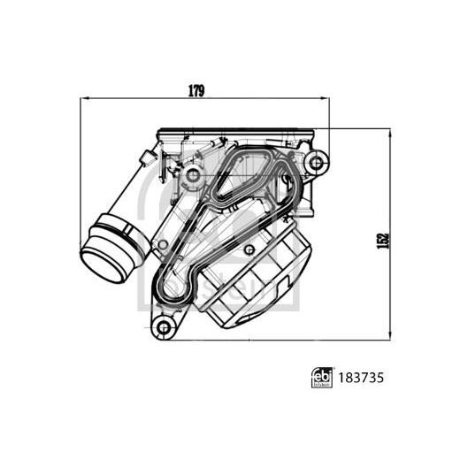 FEBI YAĞ FİLTRE HAZNESİ (ALÜMİNYUM) F10/F11/F12/F20/F21/F22 (11427548032)