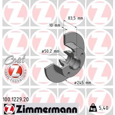 ZIMMERMANN FREN DİSKİ ARKA A4 1994-2001 986478759-DF2771 (8D0615301B)