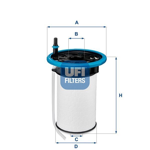 UFI YAKIT FİLTRESİ DOBLO-EGEA-COMBO D 1.3-1.6-2.0 MJTD 16V-500 1.3 16V MJTD 2012 > OE (77366216)