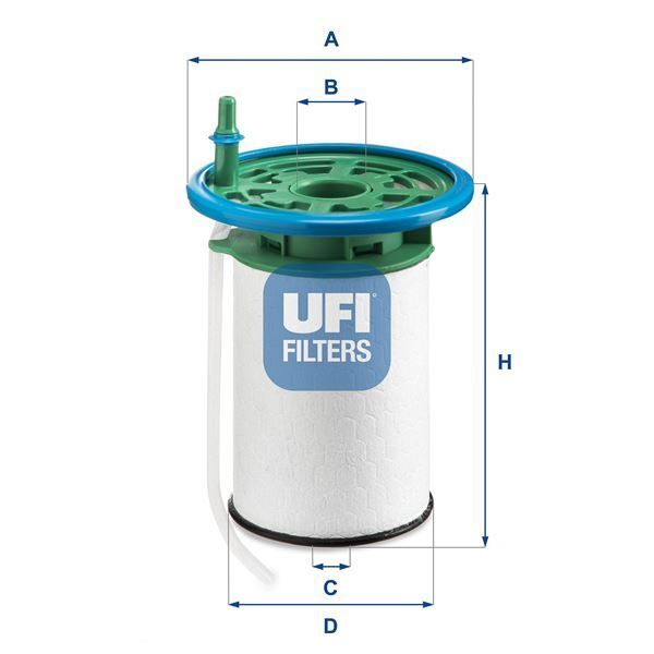 UFI YAKIT FİLİTRESİ BOXER-JUMPER 2.0 BLUE HDI 15> (1614111980)