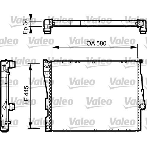 VALEO MOTOR SU RADYATORU BMW M52 M54 M57 E46 Z4 E85 MANUEL SANZIMAN (17119071519)