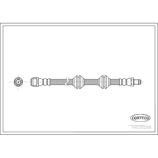 CORTECO FREN HORTUMU ARKA MERCEDES W164 X164 (A1644200248)