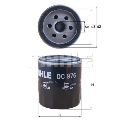 MAHLE YAĞ FİLTRESİ ASTRA L-CORSA F-COMBO E-CROSSLAND-106-206-207-208-2008-301-306-307-308-3008-406-407-508 -5008-PARTNER-EXPERT-BERLINGO-JUMPY-C3-C4-C5-BOXER-JUMPER-DUCATO-DS3-4 1.2 PURETECH 1.9-2.0-2.2 HDI (1109.AL)