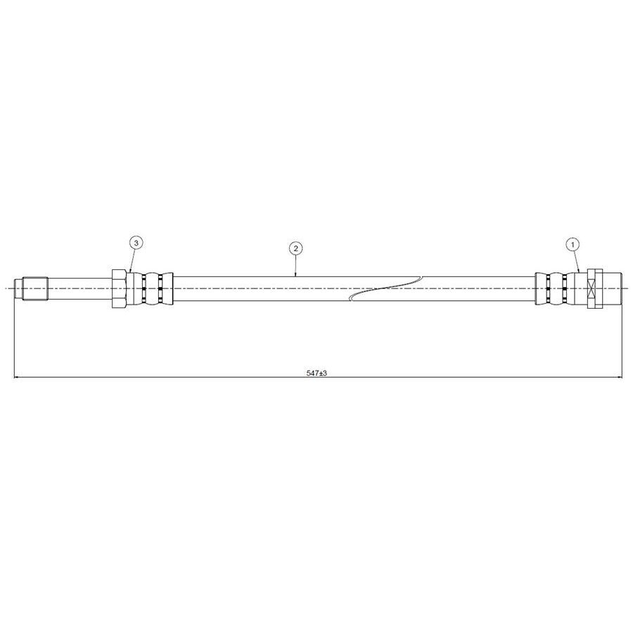 CAVO FREN HORTUMU ON MERCEDES SPRINTER B903 B904 95>06 (A9014289135)