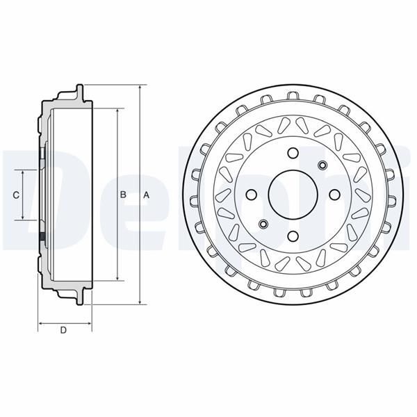 DELPHI FREN KAMPANASI ARKA FIAT 500 20> EV (52127281)