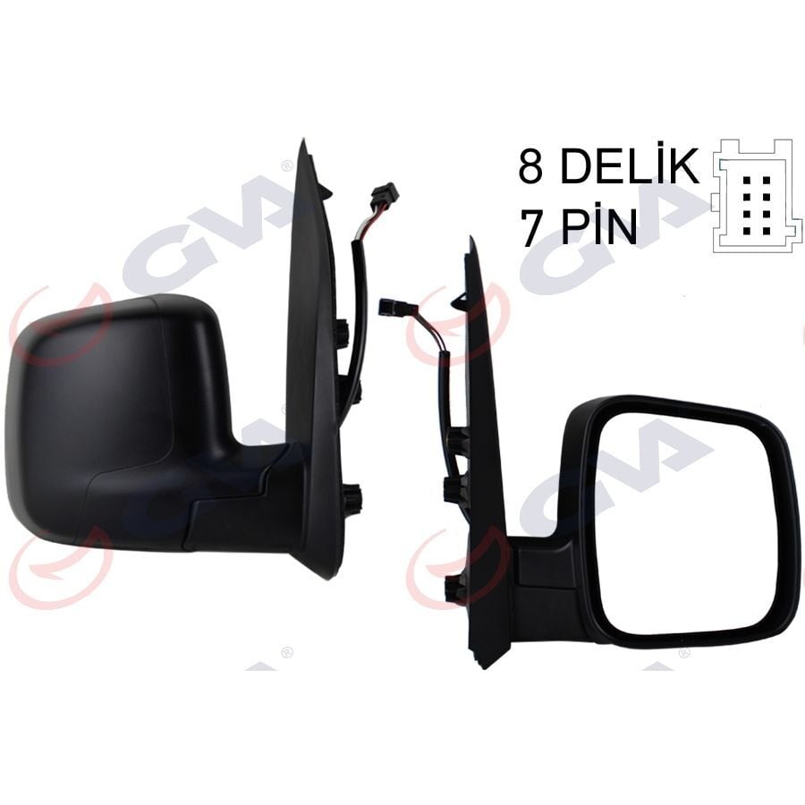 GVA DIŞ DİKİZ AYNASI SAĞ FIORINO-BIPPER-NEMO 07> ELEKTRİKLİ ISITMALI SENSÖRLÜ KONVEKS 7 FİŞ VM-6115EHSR (735460567)
