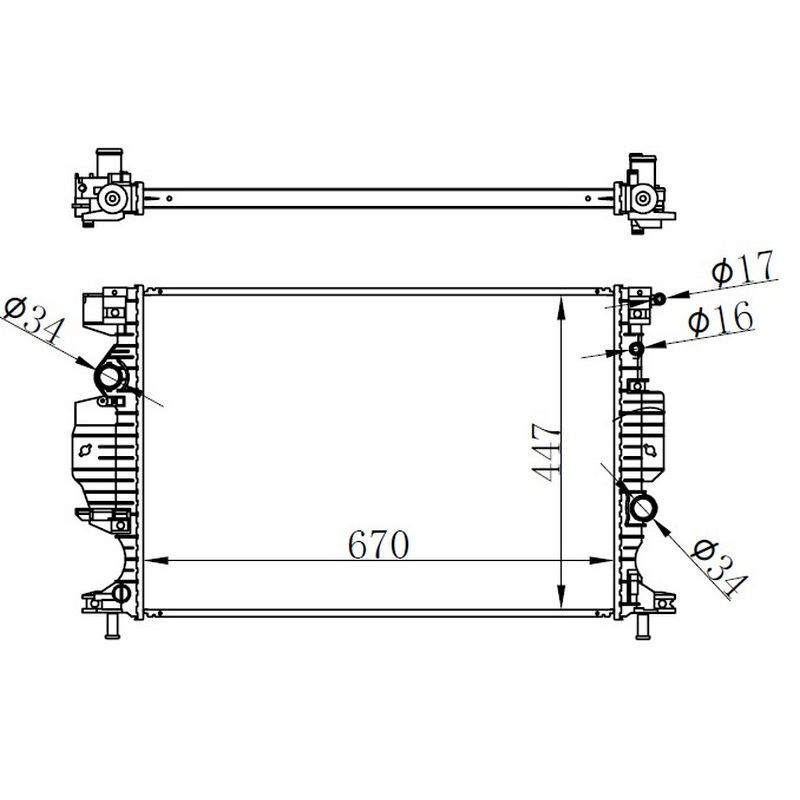 ORIS MOTOR SU RADYATORU MONDEO IV 14 GALAXY III 18 S-MAX 18 2.0 TDCI 1.5-2.0 ECOBOOST (5184273)