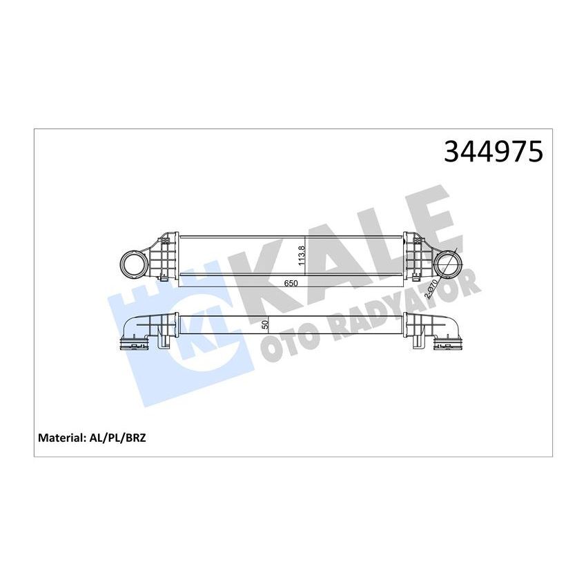 KALE RADYATOR TURBOSARJ RADYATORU MERCEDES E-CLASS W211 S211 (A2115001002)