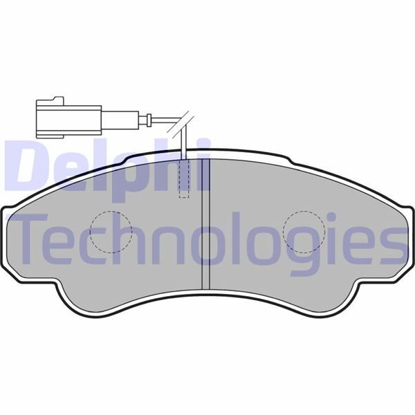 DELPHI ÖN FREN BALATASI FİŞLİ BOXER 02/06 JUMPER 02/06 DUCATO 02/06 B.Y TİP 1800 KG (4252.44)