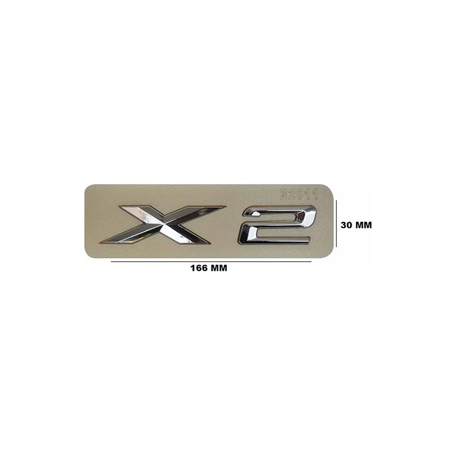 Lemar Yazı Tip Yazısı Büyük Bmw X2 Krom F39 (5114 7 441 925)