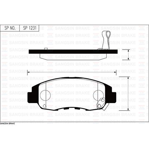 SANGSIN ÖN FREN BALATA HONDA ACCORD 2.0L F20A F20B CB CD KASA 90-95 (45022SM4517)