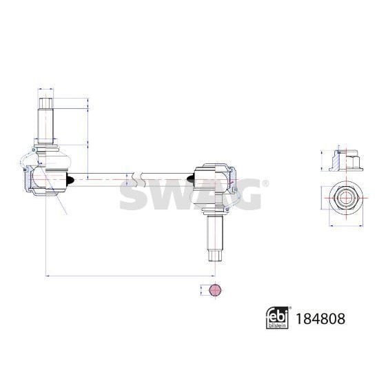 SWAG ÖN VİRAJ ROTU. W247-177. SAĞ-SOL. (A2473207603)