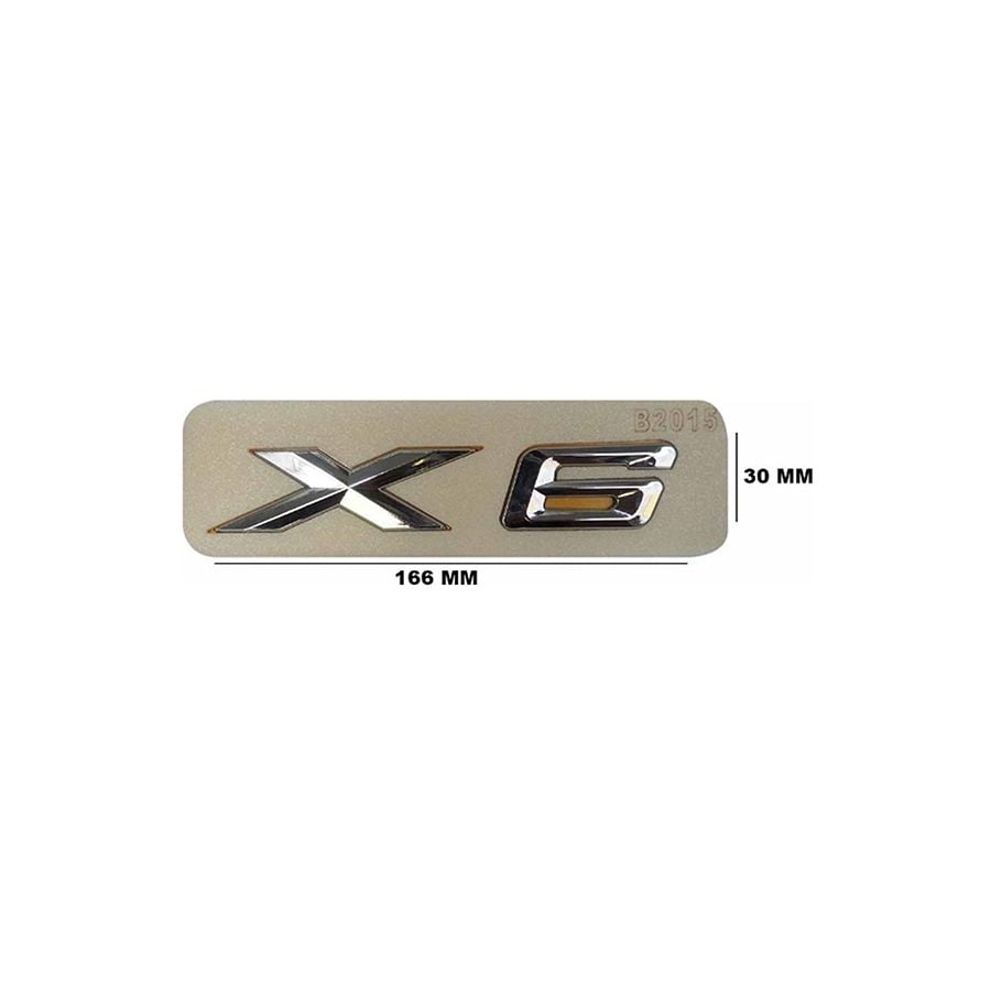 Lemar Yazı Tip Yazısı Büyük Bmw X6 Krom E71-F16 (5114 7 196 556)