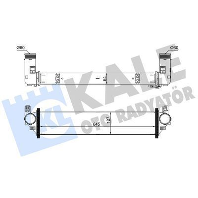 KALE RADYATOR TURBO RADYATÖRÜ CHERY TIGGO PRO 7-TIGGO 8-OMODA 5 20<24 BRAZING 645X127X64 (302000140AA)