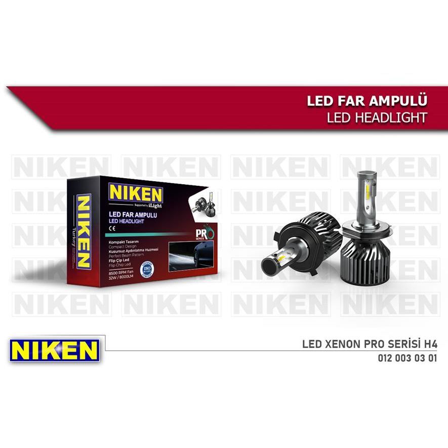 NIKEN AMPÜL LED XENON PRO SERISI H4