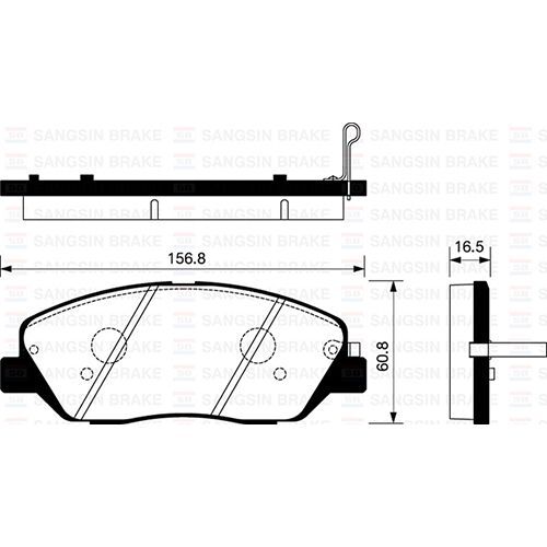 SANGSIN ÖN FREN BALATA HYUNDAI SANTAFE 2.0L 2.2L CRDI 06- (581012BA10)