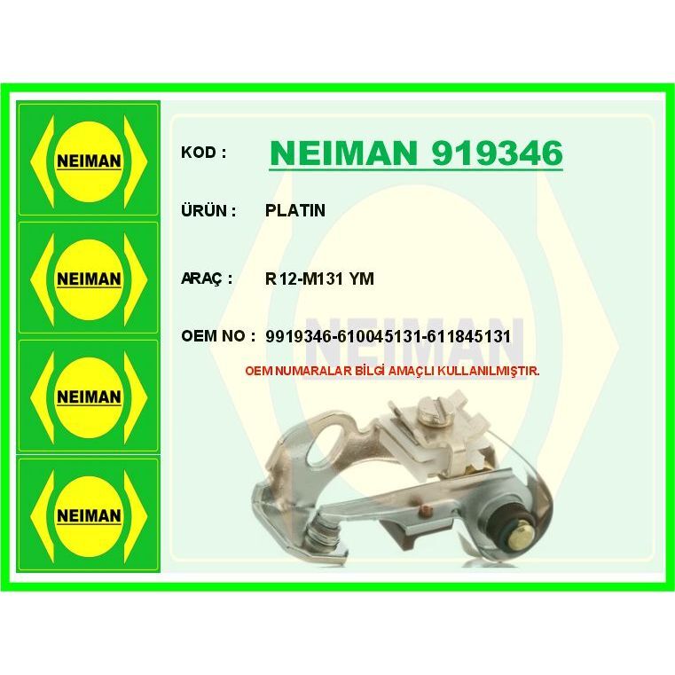 BESCHER PLATIN R12-M131 YM (610045131)