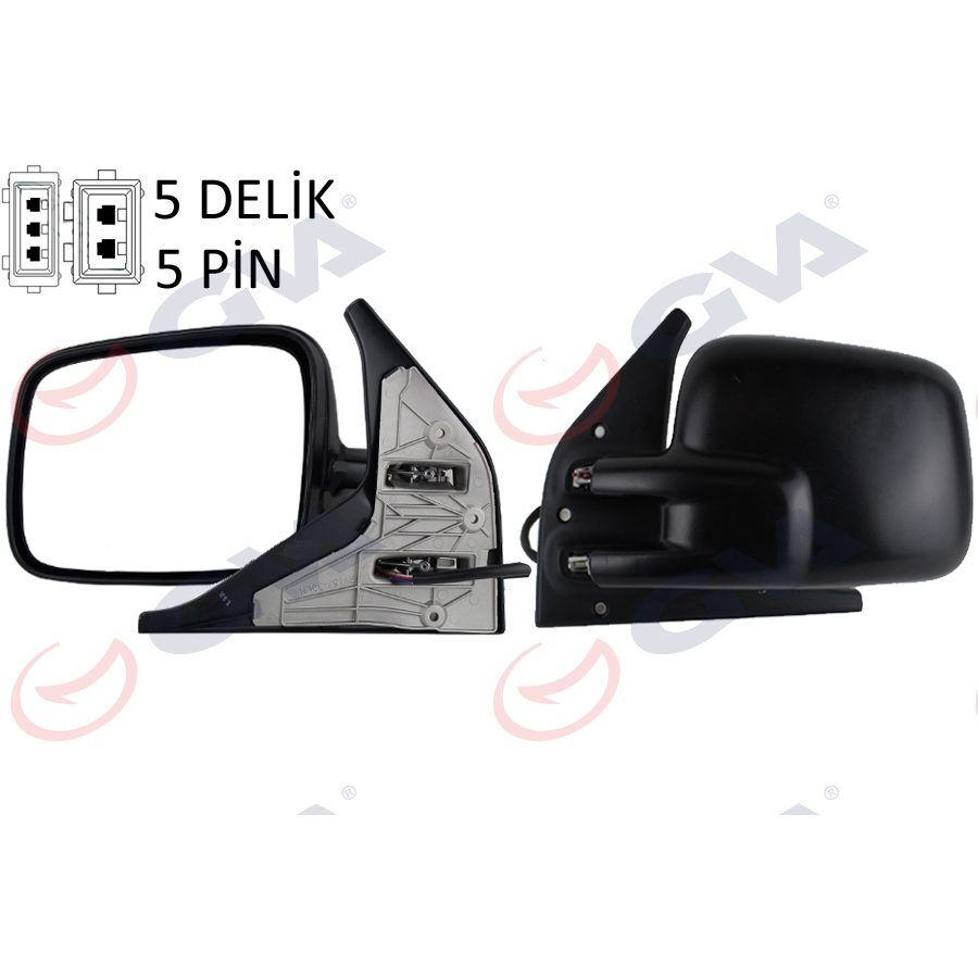 GVA DIŞ DİKİZ AYNASI SOL TRANSPORTER T4 96> ELEKTRİKLİ ISITMALI KONVEKS VM-186EHL (701857507H01C)