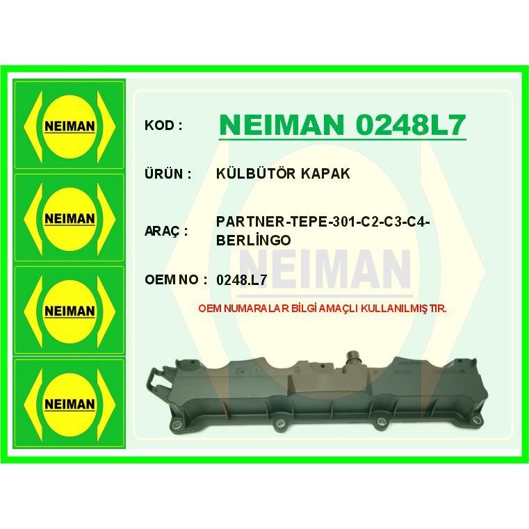 BESCHER MOTOR ÜST KAPAĞI KÜLBÜTÖR GİRİŞ-EMME PARTNER II-BERLINGO-P206-P207 P301-P306-P307-P308-C2-C3-C4- XSARA TU5JP4 (0248.J7)