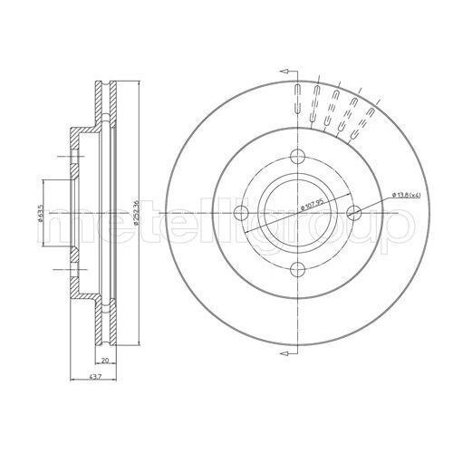 CIFAM ARKA FREN AYNASI MONDEO II 93>96 SCORPIO 94>99 (1025911)