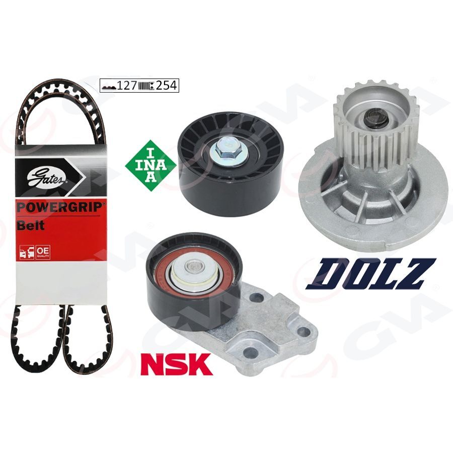 GVA DEVİRDAİMLİ EKSANTRİK GERGİ KİTİ 127X254 CHEVROLET-DAEWOO AVEO-CRUZE-KALOS-LACETTI-NUBIRA (96103222)