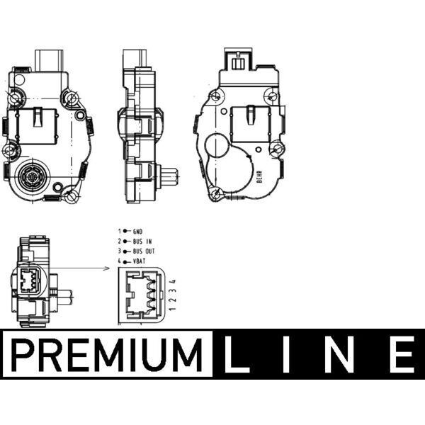 MAHLE KALORIFER AYAR MOTORU MERCEDES W204 S204 C204 C218 W212 C207 A207 W221 C216 R231 C197 R197 (A2219066900)