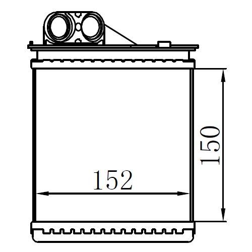 ORIS X KALORİFER RADYATÖRÜ BRAZİNG LOGAN 05 DUSTER 10 SANDERO 10 150X152X32 (6001547484)