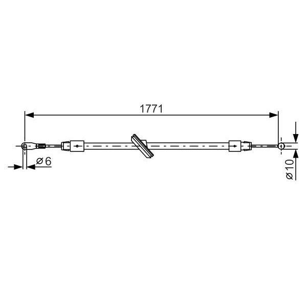 BOSCH FREN HALATI ON MERCEDES SPRINTER B906 . VW CRAFTER 30-35-50 1771MM/271MM (2E0609701P)