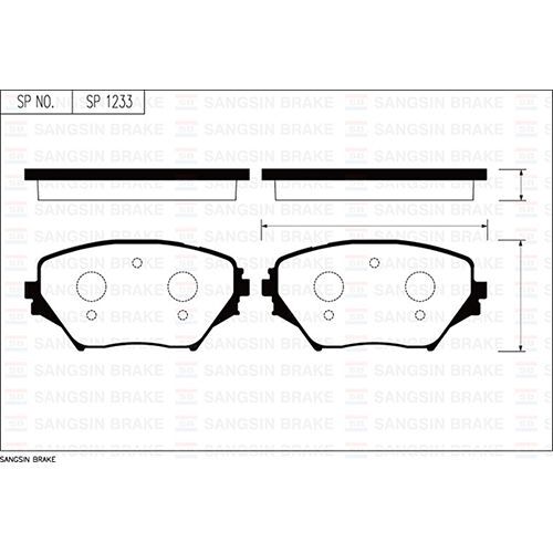 SANGSIN ÖN FREN BALATA TOYOTA RAV4 2.0L 1AZ-FE ACA21 01-05 (0446542070)