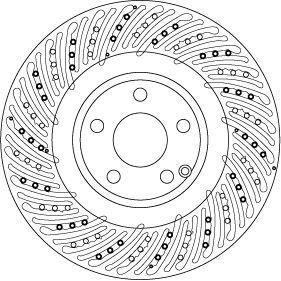 TRW FREN DISKI ON MERCEDES W212 S212 R172 (A0004211612)