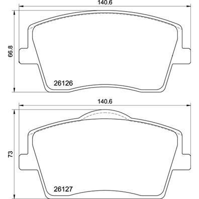 VALEO ÖN BALATA VOLVO XC40 1.5T3 2.0D3 D4 T2 T4 T5 HYBİRD 2017 17 JANT (31471407)